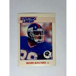 1988 Kenner Starting Lineup Mark Bavaro Giants Card (039)